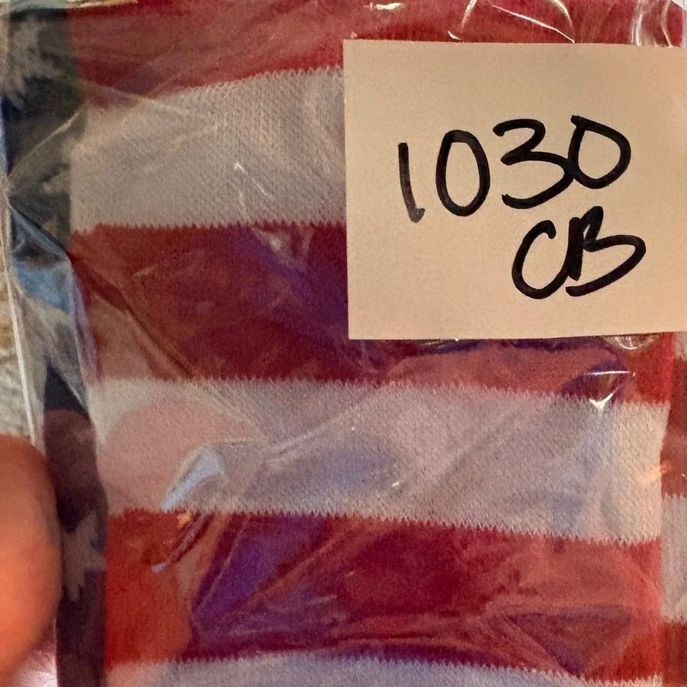 American Flag Socks Women's size M Red White Blue Good Patriotic Stars Stripes